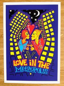 Love in the Metropolis- Signed Limited edition A3 Print